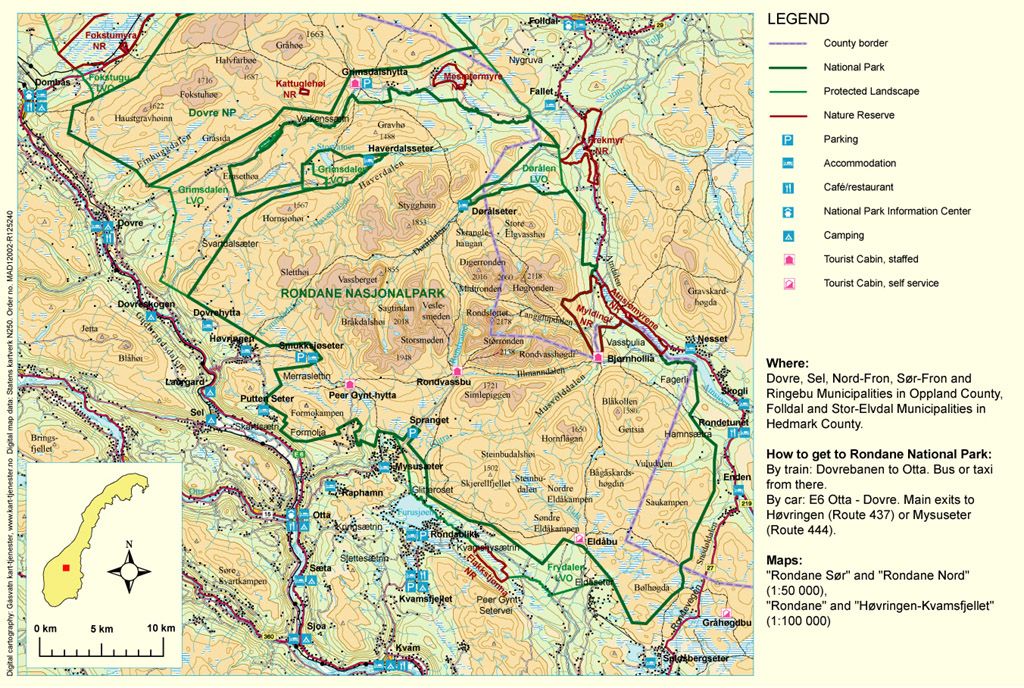 map rondane